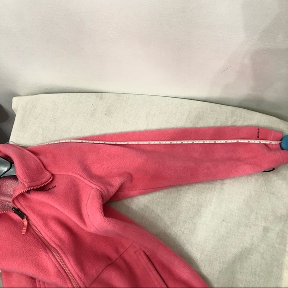Girls Columbia Benton Springs Pink Fleece Jacket size large 14/16 long Sleeves - Picture 8 of 14